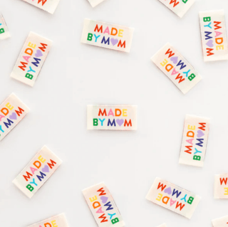 Sew-in Labels | 'Made by Auntie' Rainbow - Emmaline Bags Inc.-Sewing Supplies & Notions