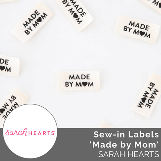 Sew - in Labels: 'Made by Mom' Cotton - Emmaline Bags Inc.