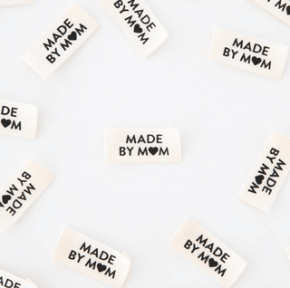 Sew - in Labels: 'Made by Mom' Cotton - Emmaline Bags Inc.