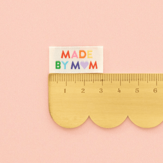 Sew-in Labels | 'Made by Mom' Rainbow - Emmaline Bags Inc.-Sewing Supplies & Notions