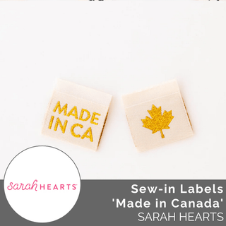 Sew - in Labels: 'Made in CA' (Canada) - Emmaline Bags Inc.