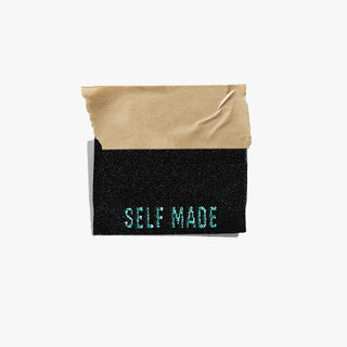 Sew - In Labels: Metallic Side Seam (Black) | KATM - Emmaline Bags Inc. - Sewing Supplies & Notions