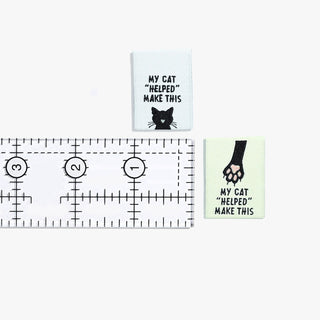 Sew-In Labels: 'My Cat Helped Make This' | KATM - Emmaline Bags Inc.-Sewing Supplies & Notions