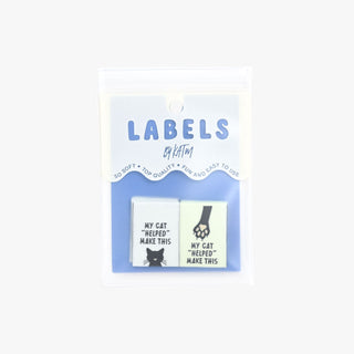 Sew-In Labels: 'My Cat Helped Make This' | KATM - Emmaline Bags Inc.-Sewing Supplies & Notions