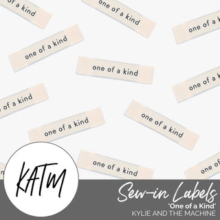 Sew - In Labels: 'one of a kind' | KATM - Emmaline Bags Inc. - Sewing Supplies & Notions