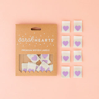 Sew - in Labels: Purple Heart - Emmaline Bags Inc.