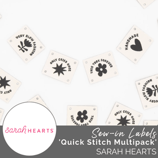 Sew-in Labels | Quick Stitch Multipack - Emmaline Bags Inc.-Sewing Supplies & Notions