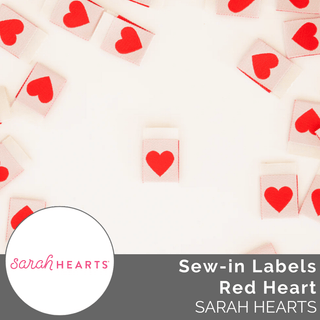 Sew - in Labels: Red Heart - Emmaline Bags Inc.