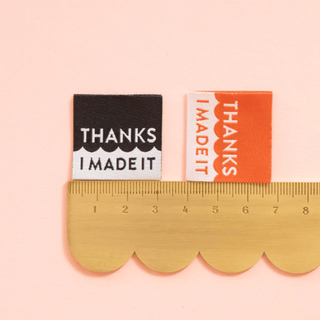 Sew-in Labels: 'Thanks I Made It' Multipack - Emmaline Bags Inc.-Sewing Supplies & Notions