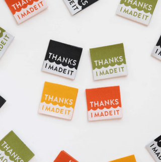Sew-in Labels: 'Thanks I Made It' Multipack - Emmaline Bags Inc.-Sewing Supplies & Notions