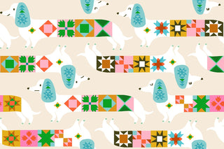 Shell Quilty Dog | 1 800 Notion by Ruby Star Society (¼ Yard) - Emmaline Bags Inc.-Fabric