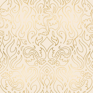 Shell Scribe (Metallic) | Fire Glow by Ruby Star Society (¼ Yard) - Emmaline Bags Inc. - Fabric