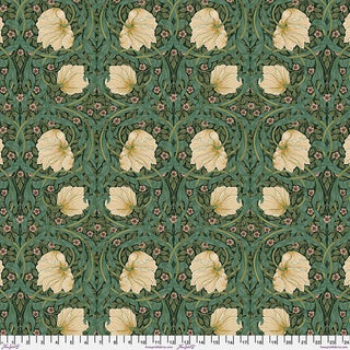 Small Pimpernel - Green // The Original Morris & Co. for FreeSpirit - (1/4 yard) - Emmaline Bags Inc.