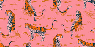 Sorbet Tigress | Poolside Too by Ruby Star Society (¼ Yard) - Emmaline Bags Inc. - Fabric