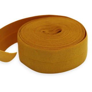 Spicy Mustard | Zipper Valley Fold Over Elastic | 1" (25 mm) (4 Yards) - Emmaline Bags Inc.-Sewing Supplies & Notions