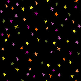 Spooky Black Starry | Freaky Familiars by Ruby Star Society (¼ Yard) - Emmaline Bags Inc.-Fabric