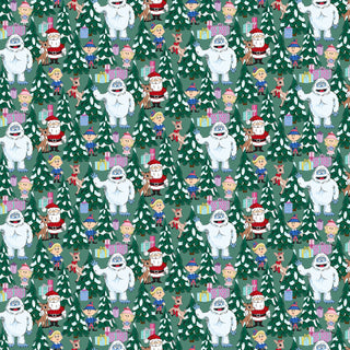 Spruce Scene | Rudolph the Red-Nosed Reindeer® for Northcott (¼ Yard) - Emmaline Bags Inc.-Fabric