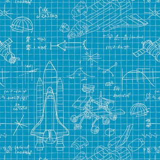 Stellar Engineering // Rocket Science for Art Gallery Fabrics - (1/4 yard) - Emmaline Bags Inc. - Fabric