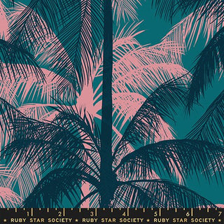 Story Time Poolside Palms (Canvas) | Poolside Too by Ruby Star Society (¼ Yard) - Emmaline Bags Inc. - Fabric