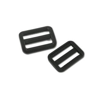 Strap Slider - Black Plastic 1" (25mm) - 2 Pack - Emmaline Bags Inc.