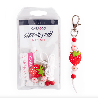 Strawberry Shortcake | DIY Zipper Charm Pull Kit - Emmaline Bags Inc. - Sewing Supplies & Notions