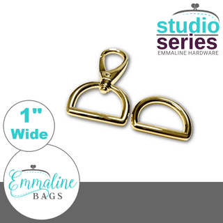 Studio Series | Strap Kit - 1" (25 mm) Wide | HOOK Style - Emmaline Bags Inc. - Bag Hardware