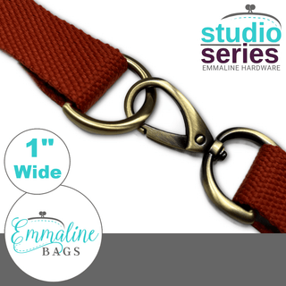 Studio Series | Strap Kit - 1" (25 mm) Wide | HOOK Style - Emmaline Bags Inc. - Bag Hardware