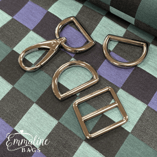 Studio Series | Strap Kit - 1" (25 mm) Wide | HOOK Style - Emmaline Bags Inc. - Bag Hardware