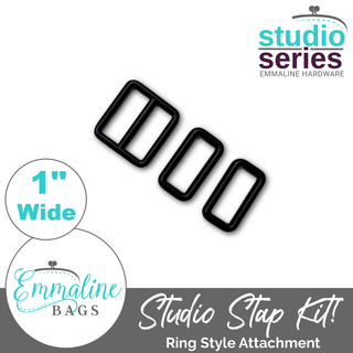 Studio Series | Strap Kit - 1" (25 mm) Wide | RING Style - Emmaline Bags Inc. - Bag Hardware