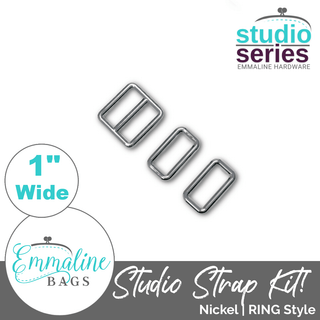Studio Series | Strap Kit - 1" (25 mm) Wide | RING Style - Emmaline Bags Inc. - Bag Hardware