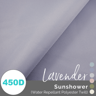 Sunshower - Water Repellant Polyester Twill (450 Denier) - Emmaline Bags Inc.