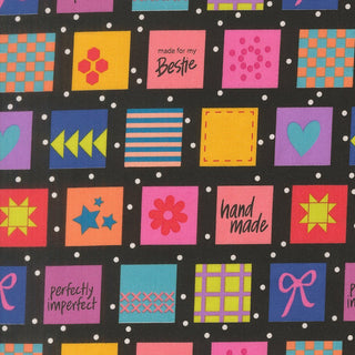 Super Black Labels | Makers Delight by Chrissy Lux for Moda (¼ Yard) - Emmaline Bags Inc.-Fabric