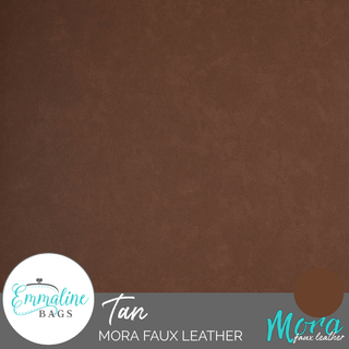 Tan | Mora Faux Leather - Emmaline Bags Inc. - Fabric