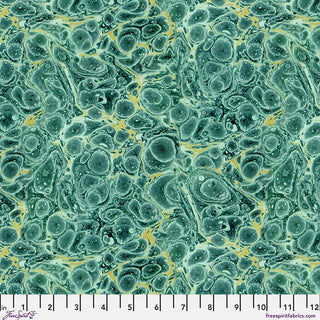 Teal Marble (Canvas) | Tim Holtz Eclectic Elements | Palette Canvas Cloth (¼ Yard) - Emmaline Bags Inc.-Fabric