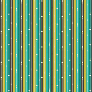 Teal Zippers | Bits and Bobs by Sarah Hearts (¼ Yard) - Emmaline Bags Inc.-Fabric