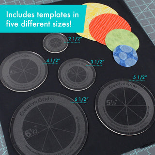 Template Set: Rotary Cutting Circles - Emmaline Bags Inc.