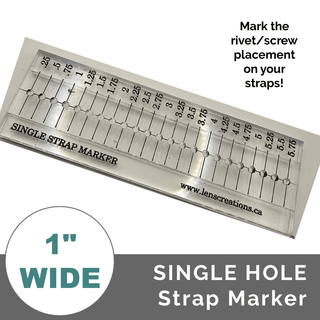 Template: SINGLE Hole Marker 1" WIDE STRAPS - Emmaline Bags Inc.