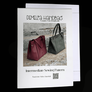 The Demelza Handbag by Country Cow Designs (Printed Paper Book Pattern) - Emmaline Bags Inc. - Sewing Patterns
