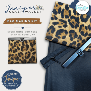 The Juniper Clasp Wallet • KIT • (PATTERN NOT INCLUDED) - Emmaline Bags Inc. - Bag Kit
