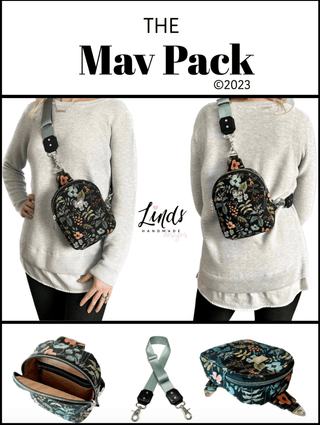 The Mav Pack by Linds Handmade (Printed Paper Pattern) - Emmaline Bags Inc.