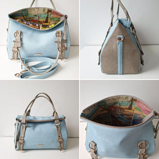 The Merryn Handbag by Country Cow Designs (Printed Paper Book Pattern) - Emmaline Bags Inc.-Sewing Patterns