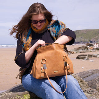 The Merryn Handbag by Country Cow Designs (Printed Paper Book Pattern) - Emmaline Bags Inc.-Sewing Patterns