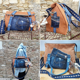 The Merryn Handbag by Country Cow Designs (Printed Paper Book Pattern) - Emmaline Bags Inc.-Sewing Patterns