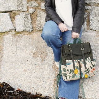 The Passenger Backpack by Country Cow Designs (Printed Paper Book Pattern) - Emmaline Bags Inc. - Sewing Patterns