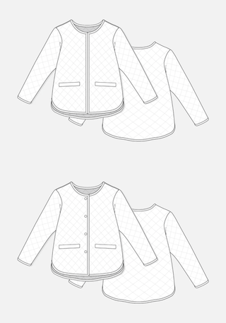 The Tamarack Jacket (Sizes 0 - 18) by Grainline Studio (Printed Paper Pattern) - Emmaline Bags Inc. - Sewing Patterns