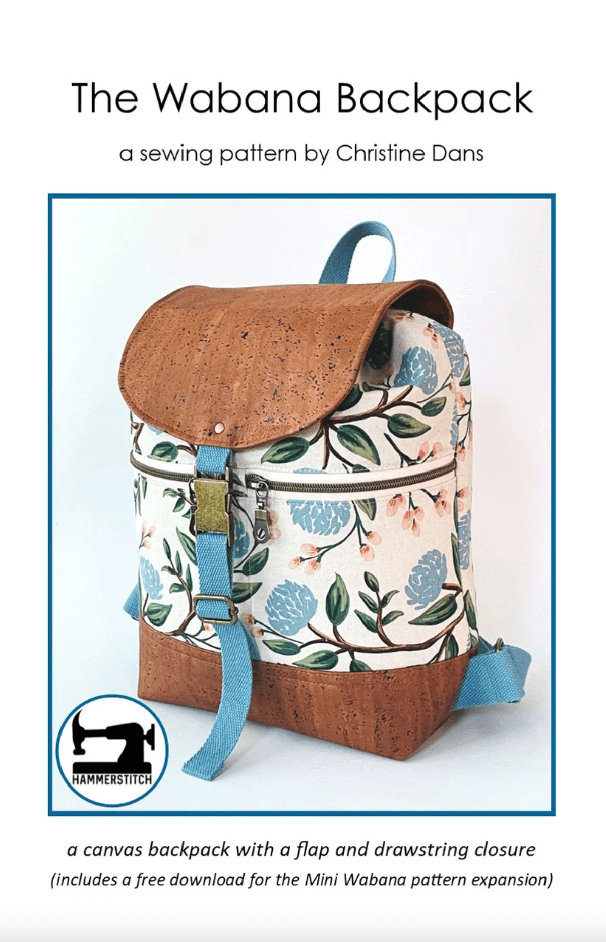 canvas mini backpack purse pattern The Wabana Backpack by Hammerstitch (Printed Paper Pattern)