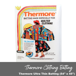 Thermore® | Quilted Clothing Batting | 54" x 45" (137.1 x 114.3cm) - Emmaline Bags Inc.-Interfacing & Specialty Fabric