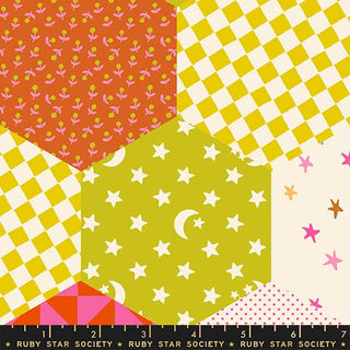 Thistle Flower Garden (108") // Catnap by Ruby Star Society (1/4 yard) - Emmaline Bags Inc. - Fabric