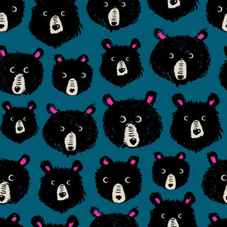 Thunder Canvas // Teddy & The Bears by Ruby Star Society (1/4 yard) - Emmaline Bags Inc.