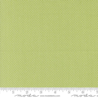 Tiny Dots in Green// Coriander Colors for Moda (1/4 yard) - Emmaline Bags Inc.